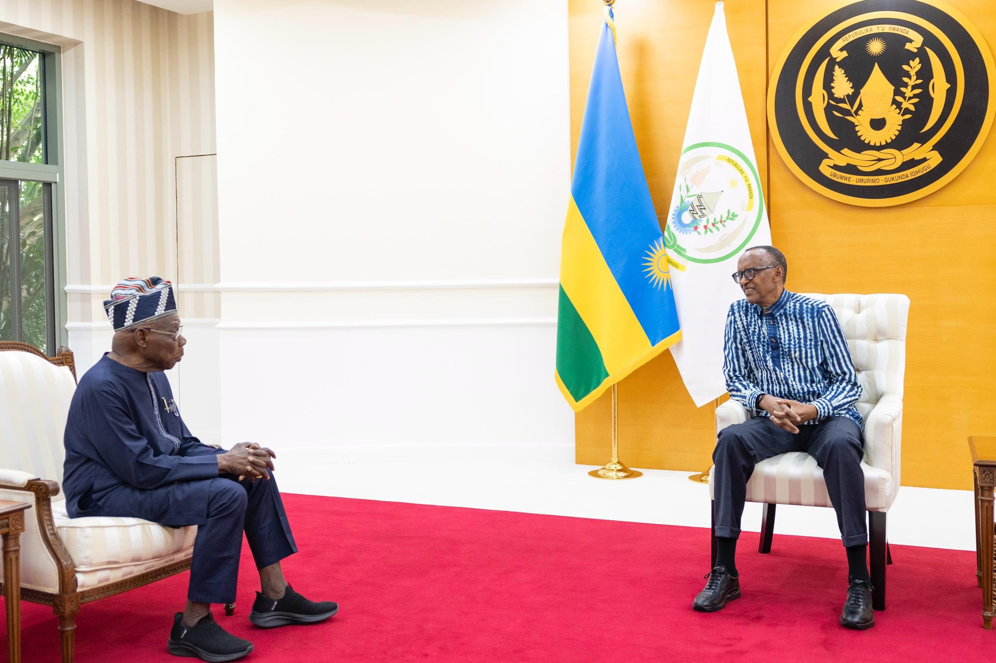 Le président Kagame a accueilli Obasanjo pour discuter des défis régionaux et mondiaux