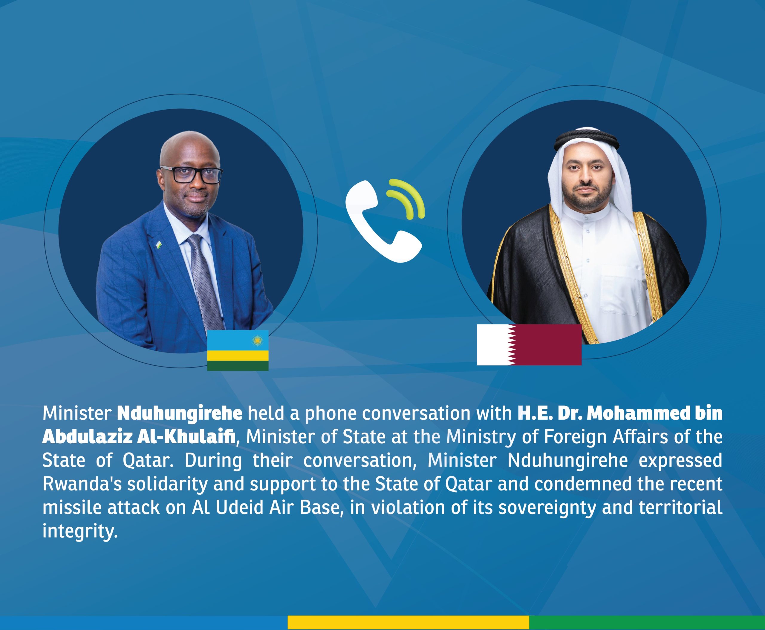 Le Rwanda exprime sa solidarité au Qatar après l’attaque iranienne sur Al-Udeid