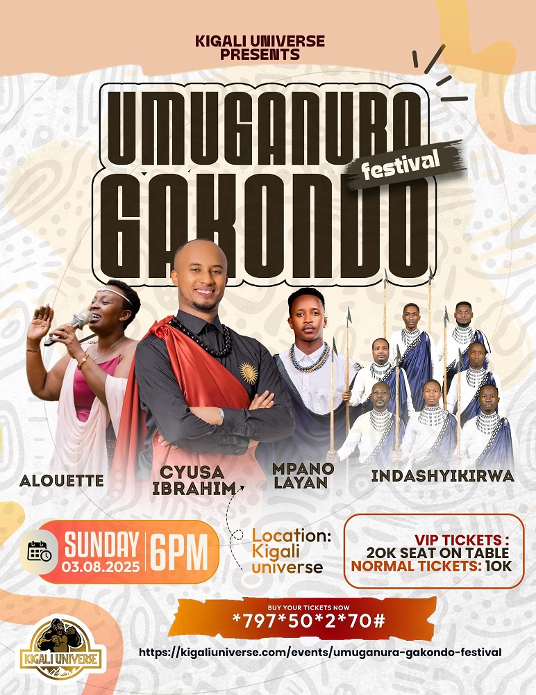 Sur les toits de Kigali Umuganura sera célébrée en musique sous Festival Gakondo