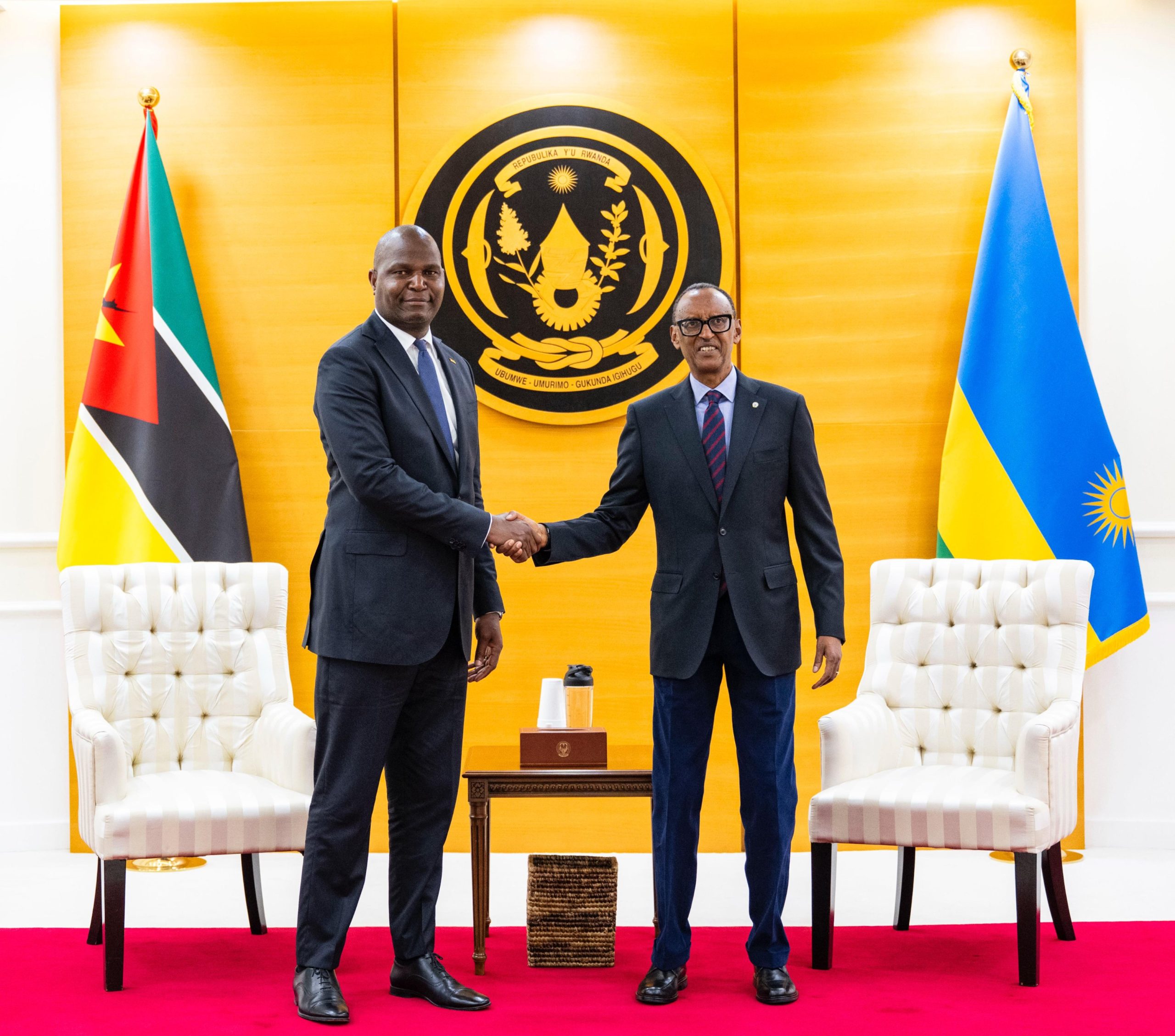 Kagame accueille le président mozambicain Chapo pour une visite axée sur la coopération sécuritaire et économique