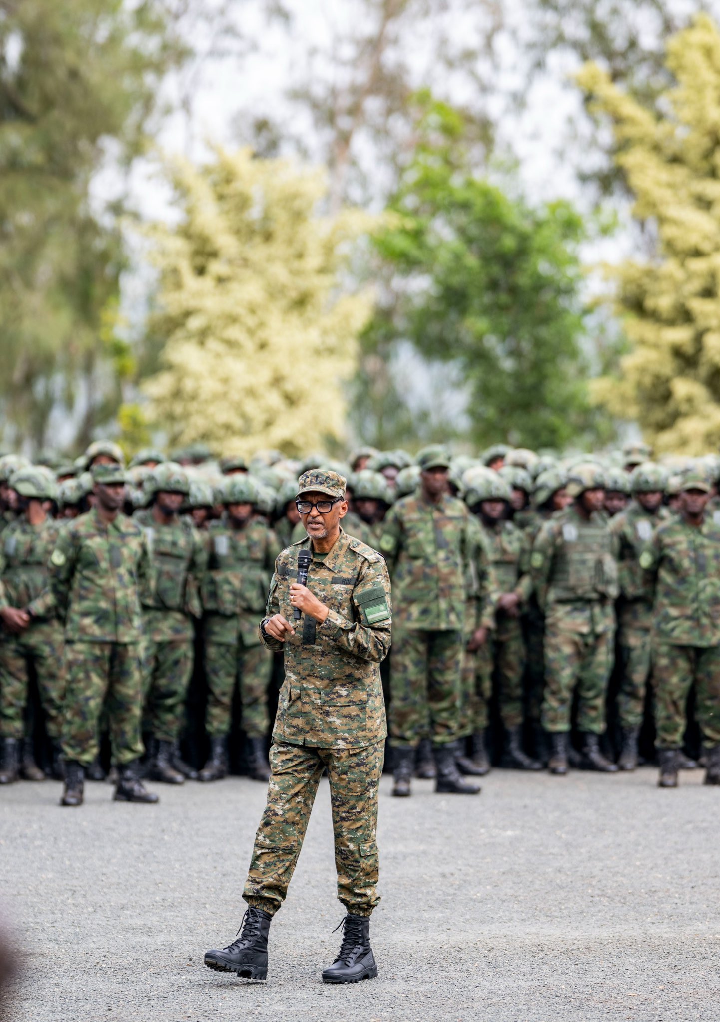 Le Président Kagame s’est adressé à plus de 6000 officiers à Gabiro