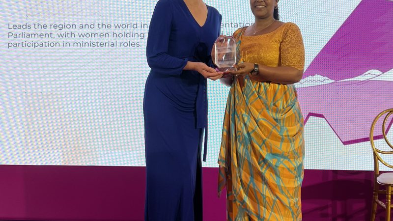 Le Rwanda reçoit le Prix 2025 des Femmes Leaders Politiques