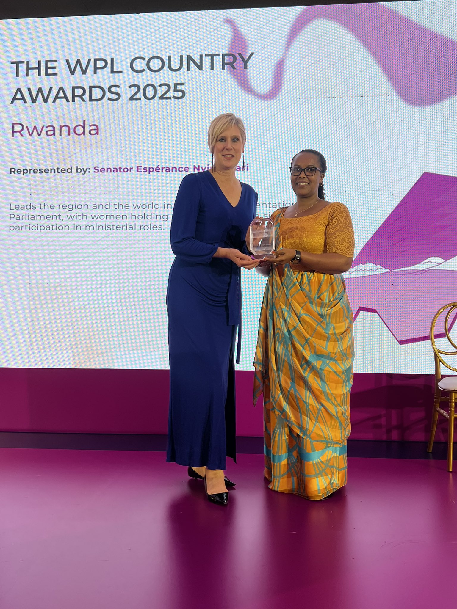 Le Rwanda reçoit le Prix 2025 des Femmes Leaders Politiques