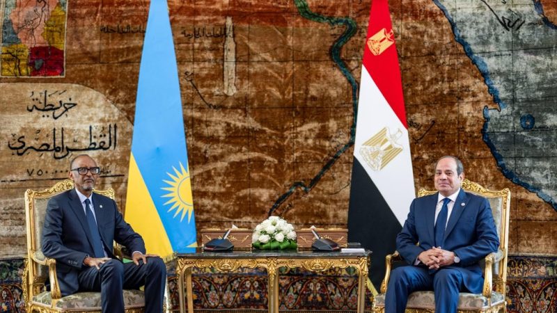 Le président Kagame en visite officielle en Egypte