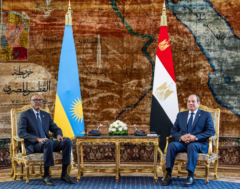 Le président Kagame en visite officielle en Egypte