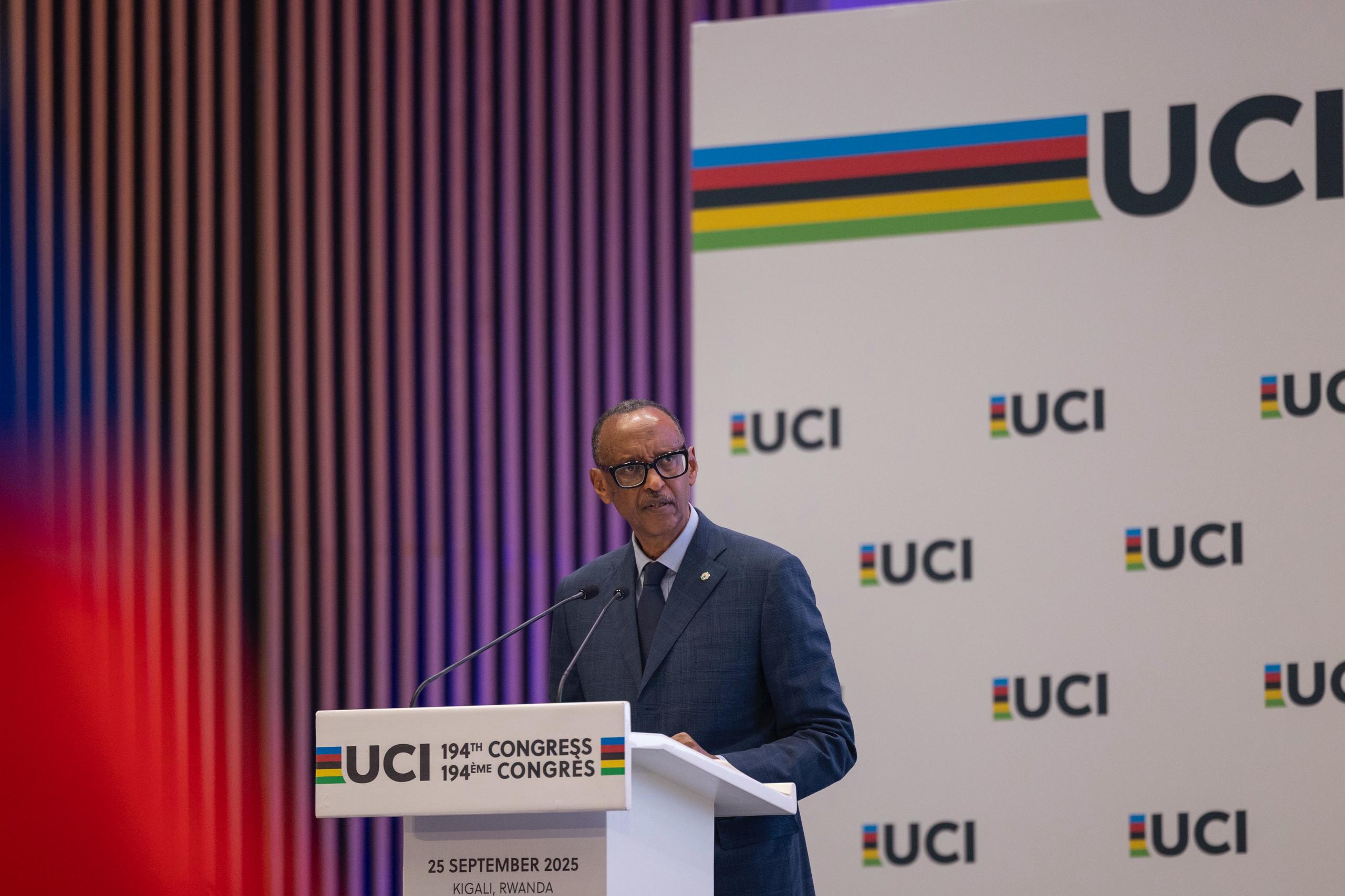 Le Président Kagame ouvre le  Congrès de l’UCI et célèbre une première historique pour l’Afrique
