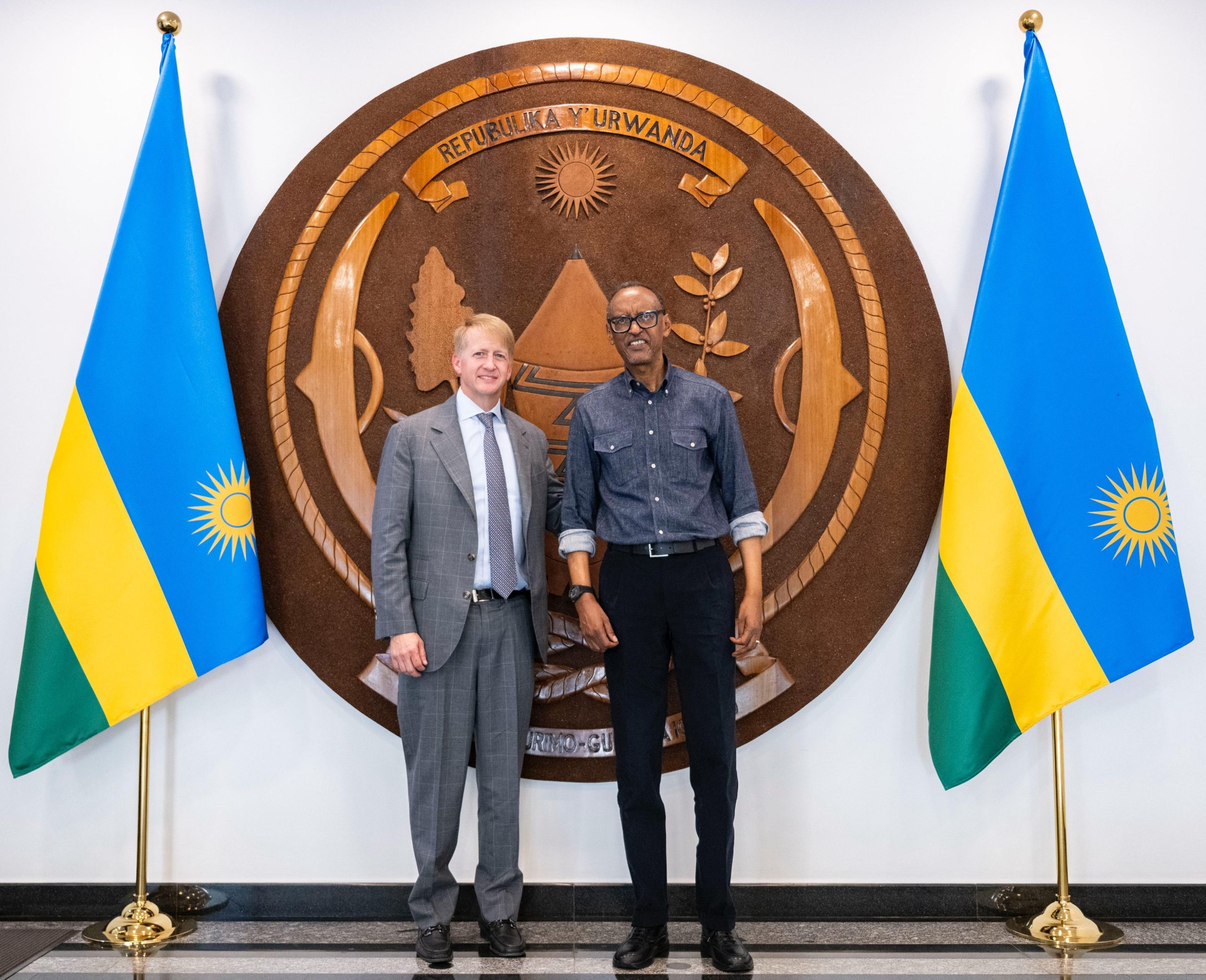 Le président Kagame reçoit David Marriott, président du groupe hôtelier international