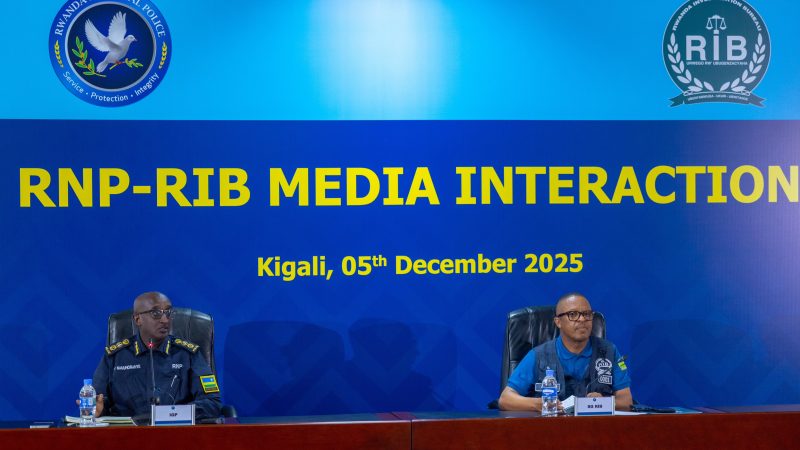 La Police du Rwanda annonce une baisse de 15,7 % des crimes en 2025