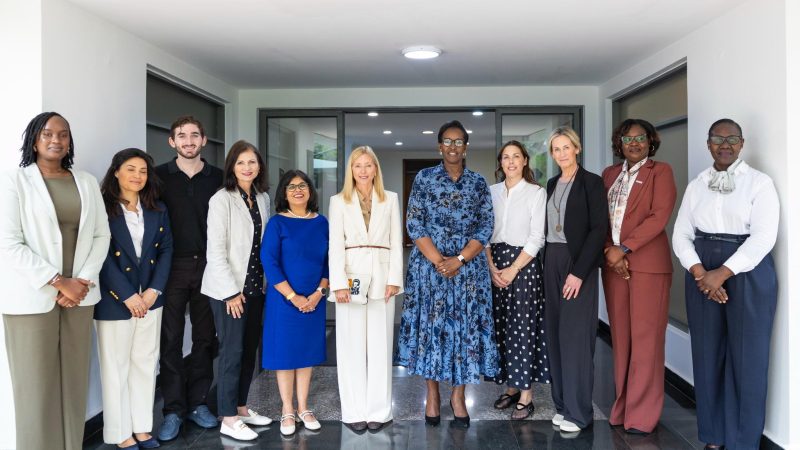 Madame Jeannette Kagame accueille séparément la princesse Marie‑Chantal de Grèce et Ozonnia Ojielo, Coordonnateur résident de l’ONU sortant