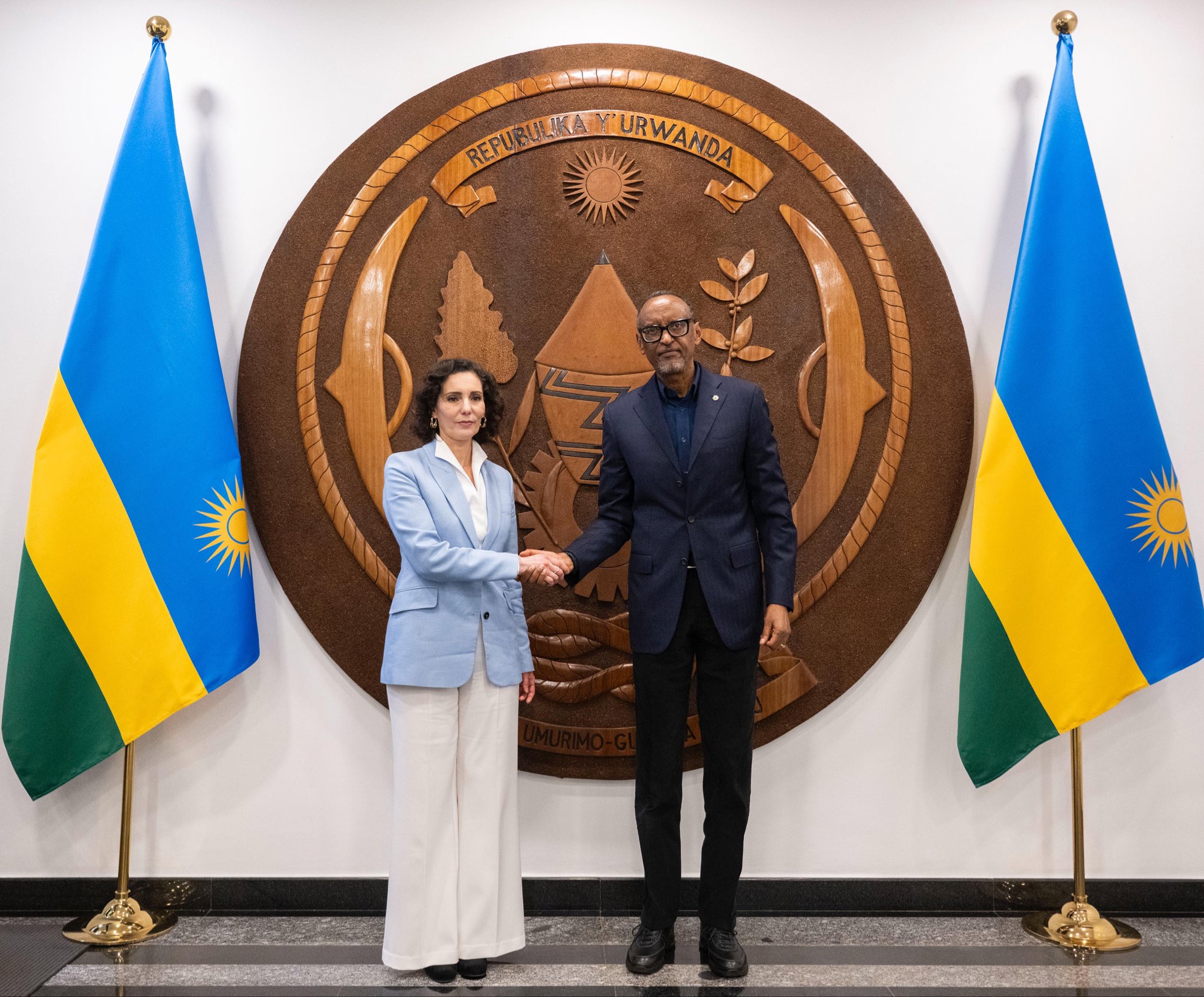 Le Président Kagame échange avec des responsables de l’Union européenne sur la crise sécuritaire et humanitaire en RDC