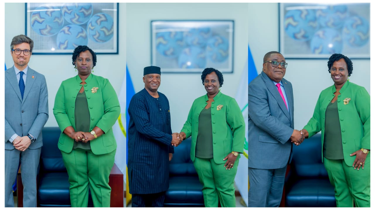 Diplomatie: Trois nouveaux ambassadeurs présentent leurs copies de lettres de créance au MINAFFET du Rwanda
