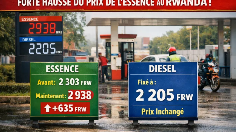 Hausse du prix de l’essence au Rwanda: le litre franchit la barre des 2 900 francs