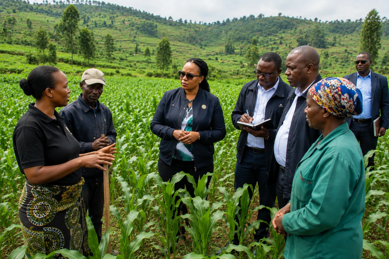 Des députés rwandais en mission de terrain pour évaluer les efforts d’accroissement de la productivité agricole