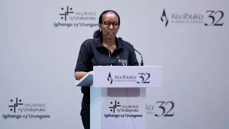 Kwibuka 32: “Le Rwanda a été libéré par des jeunes qui ont risqué leur vie” – Jeannette Kagame confie à la nouvelle génération la mission de préserver l’unité