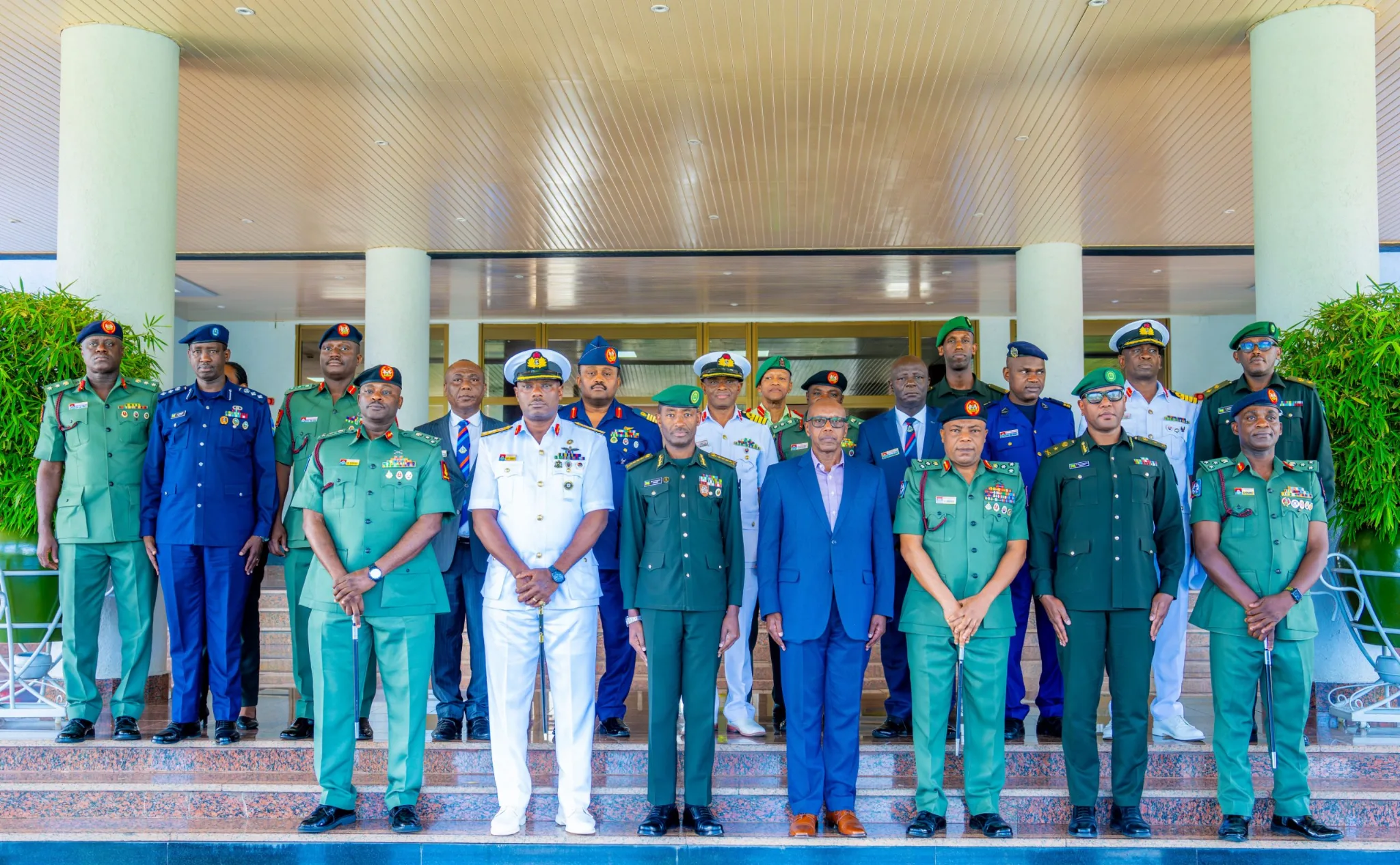 Les Forces de défense du Rwanda accueillent une délégation du Collège national de défense du Nigeria