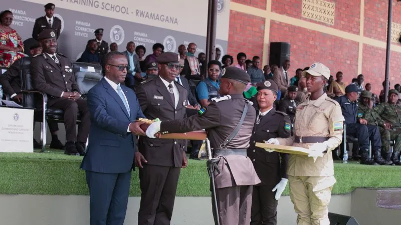 RCS: 146 nouveaux officiers pénitentiaires achèvent leur formation à Rwamagana