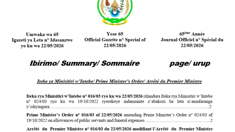 Le Rwanda augmente les indemnités des agents de l’État avec effet rétroactif au 1er janvier 2025