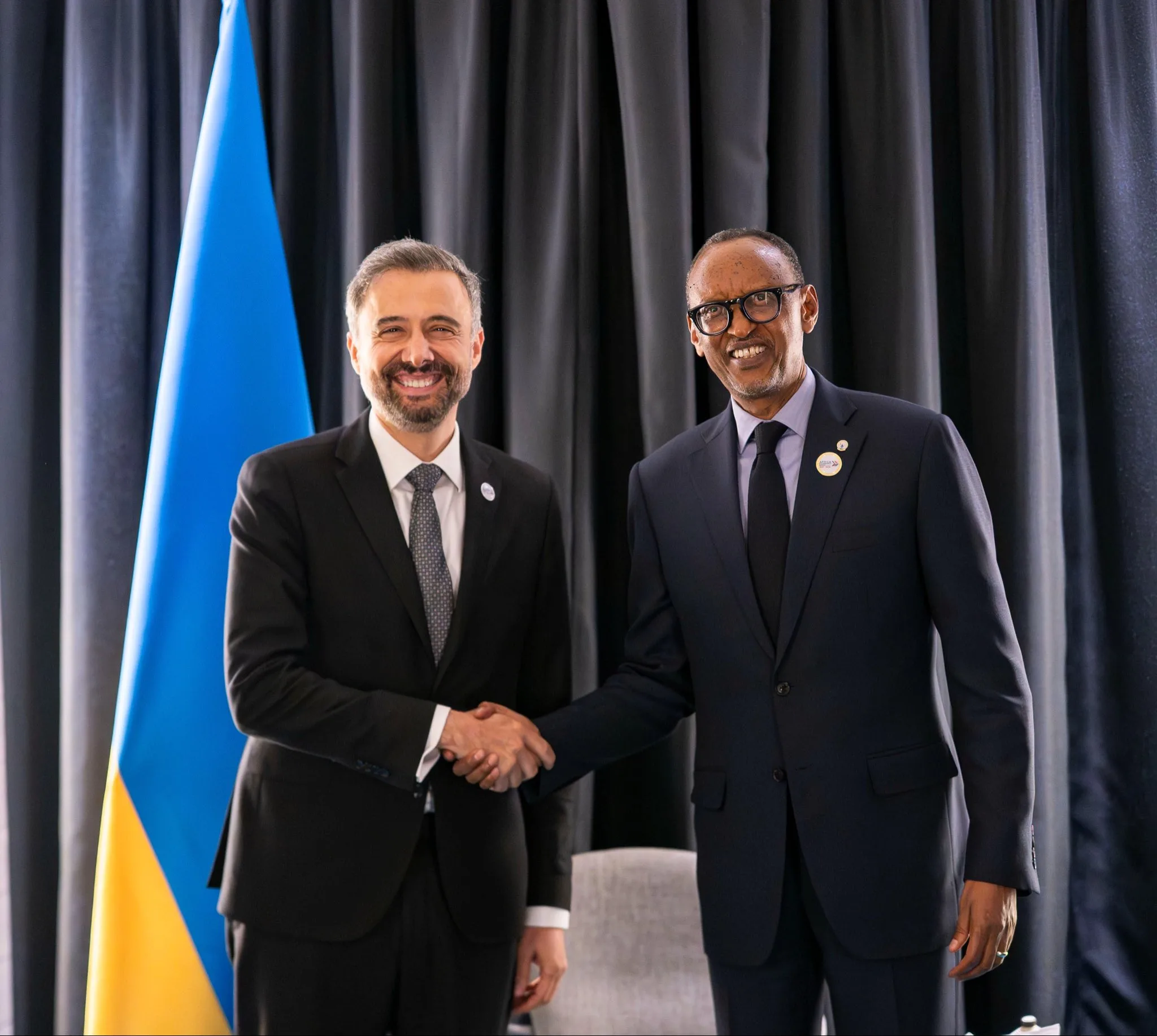Rwanda–FIDA: Paul Kagame échange avec le président du FIDA Álvaro Lario sur le développement Agricole