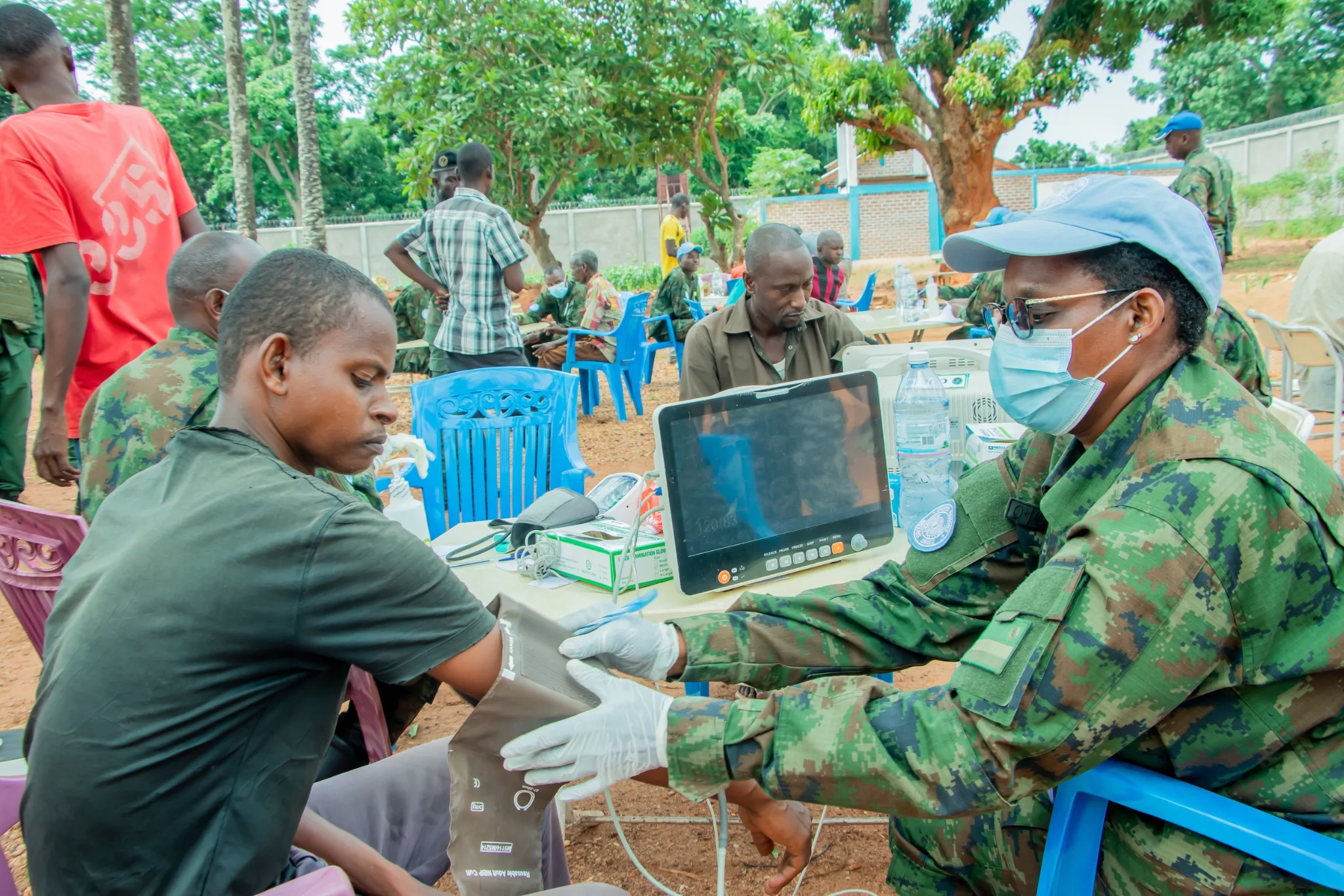 Centrafrique: des Casques bleus rwandais offrent des soins médicaux gratuits aux détenus de Bria