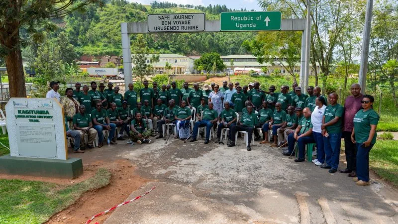 Les anciens soldats de l’APR-Inkotanyi blessés durant la lutte de libération visitent des sites historiques de la libération