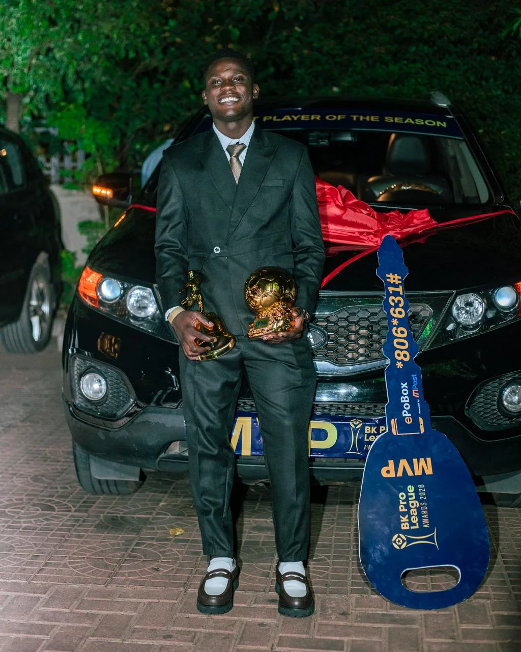 BK Pro League 2025-2026: Jean Claude Girumugisha sacré meilleur joueur de la saison et repart au volant d’une voiture de 15 millions de francs rwandais