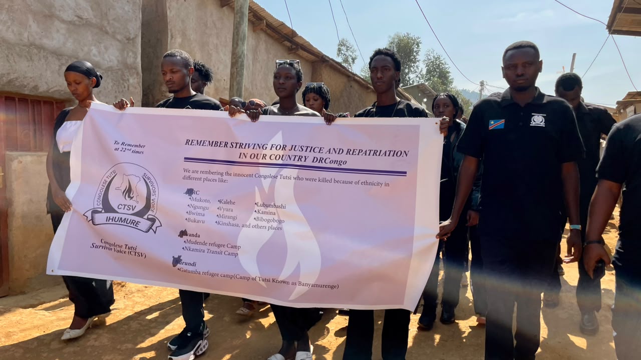 Marche pour la mémoire et la justice: À Kiziba, les réfugiés Tutsis congolais crient leur refus de l’oubli