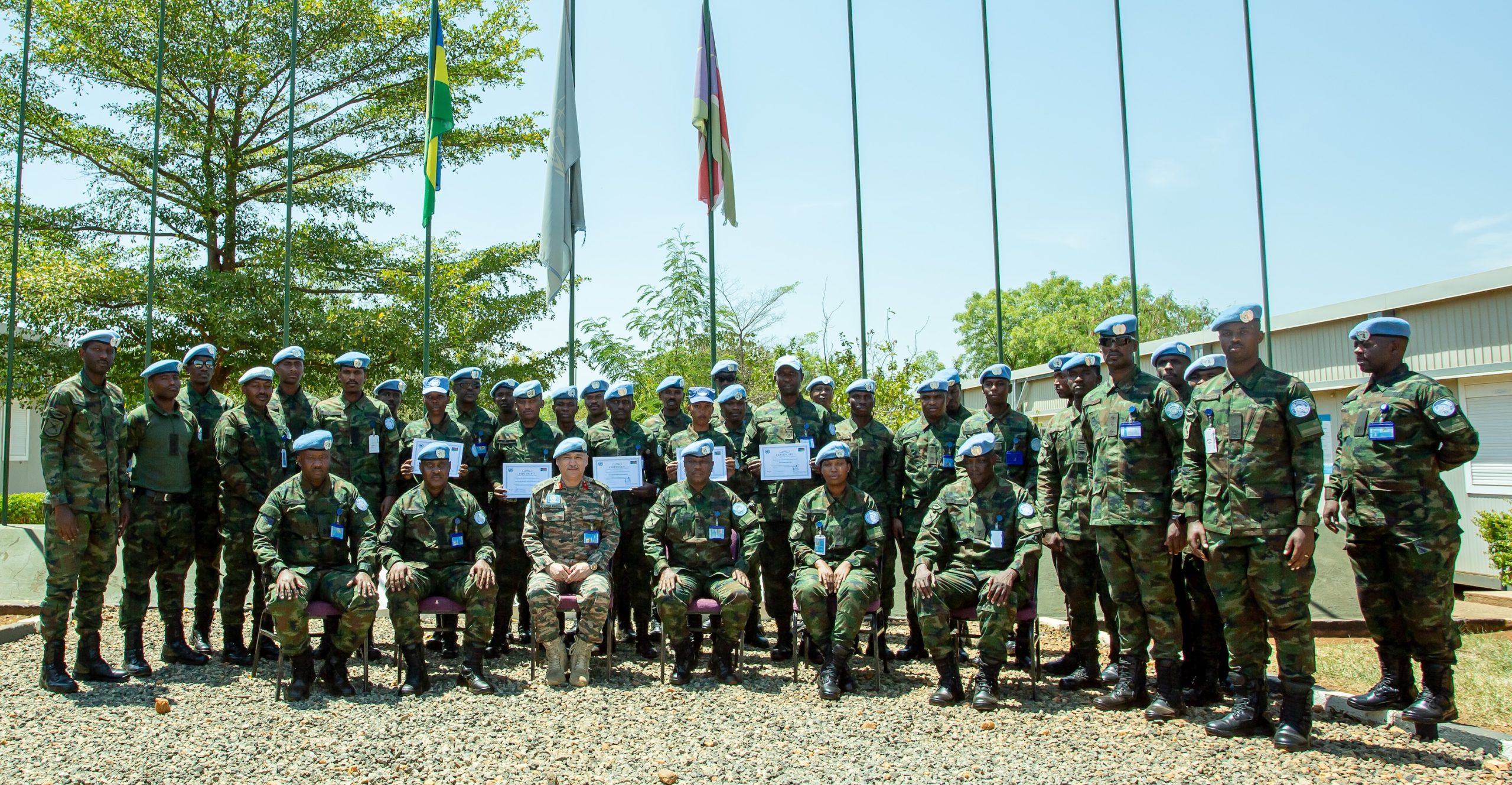 La direction du secteur Sud de l’UNMISS salue les Casques bleus rwandais