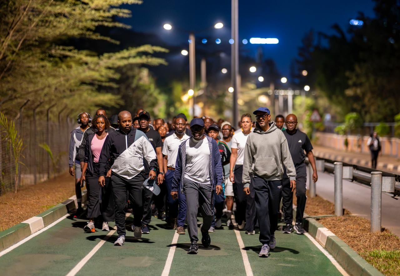 Les présidents Kagame et Wadagni partagent un jogging avec les habitants sur le Nyarutarama Green Carpet