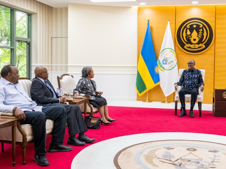 Village Urugwiro: Le président Kagame reçoit le Panel des facilitateurs de l’Union africaine