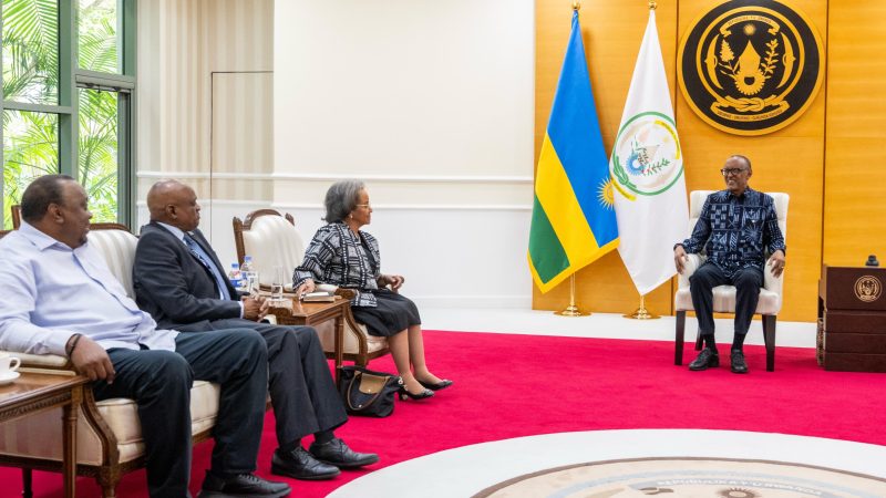 Village Urugwiro: Le président Kagame reçoit le Panel des facilitateurs de l’Union africaine