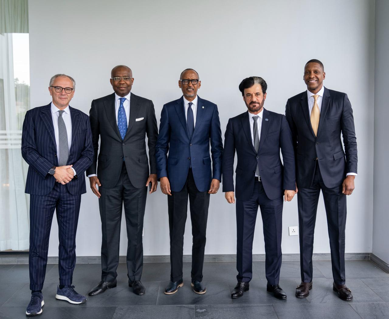 Le président Kagame reçoit les dirigeants de la FIA et de Formula 1 à diner